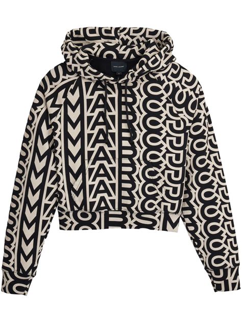 marc jacobs monogram cropped hoodie.